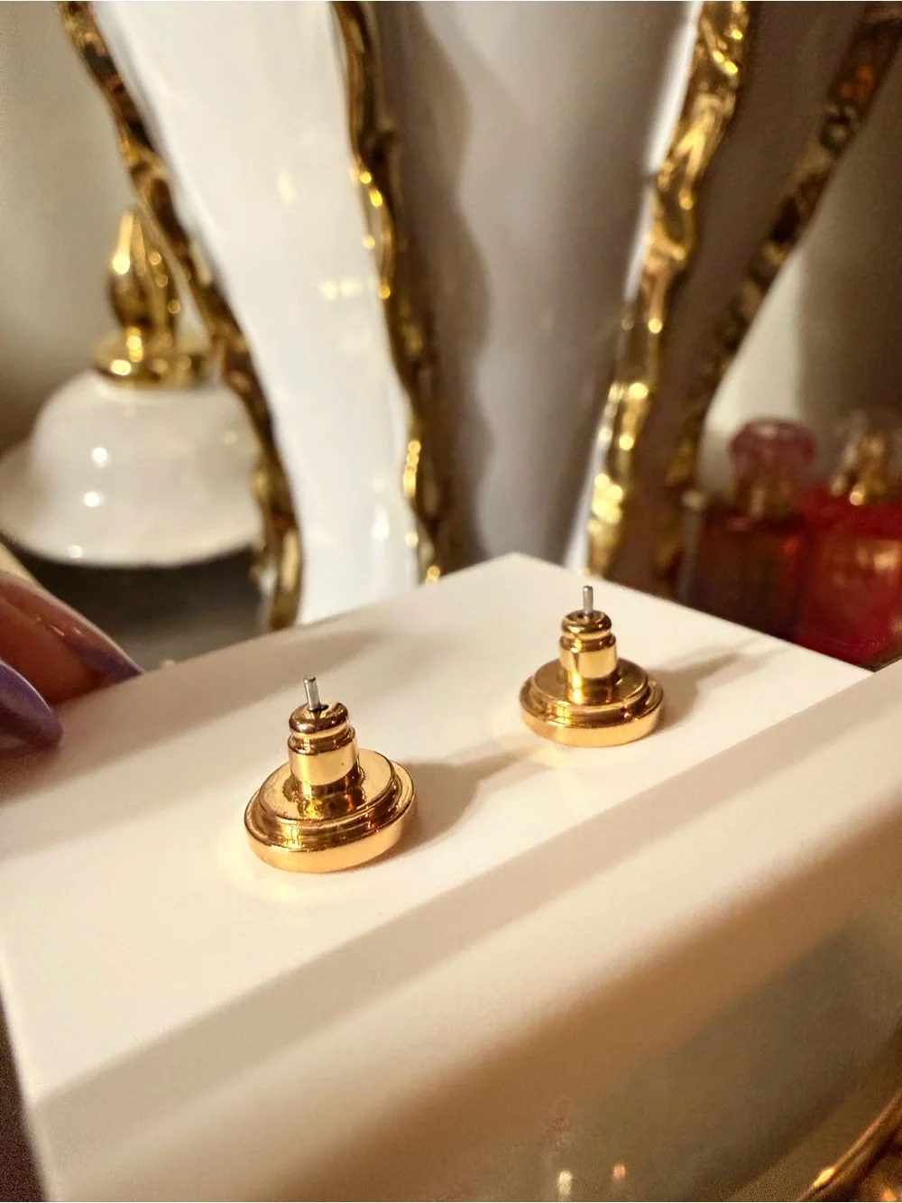 Tory Burch Pearl Cluster Heart Stud Earrings